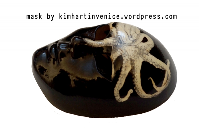 octopus mask with text